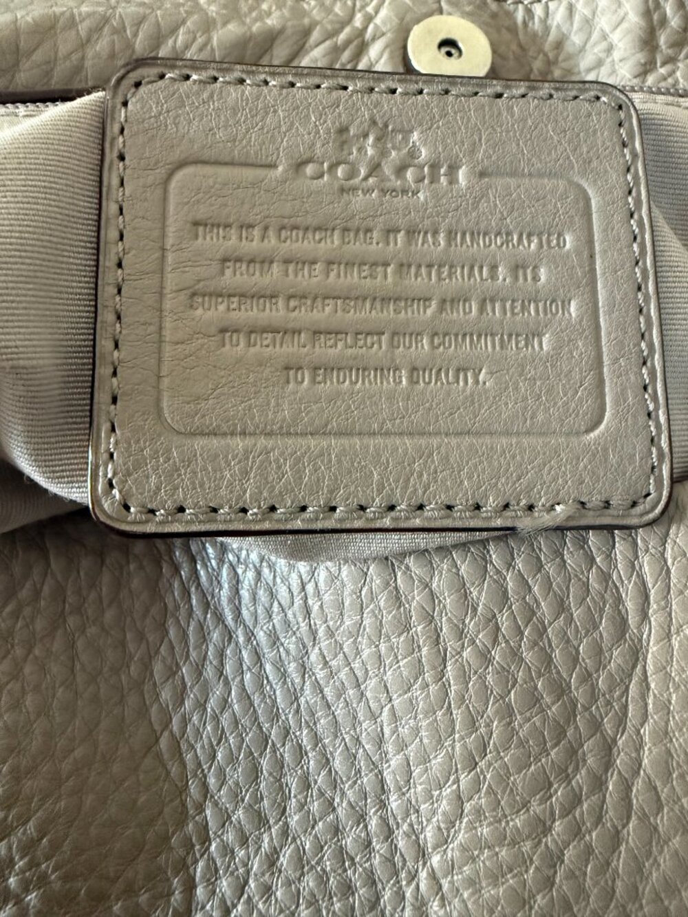 Coach Madison Phoebe Shoulder Bag Taupe/Beige/Nude/Gray - Picture 3 of 8